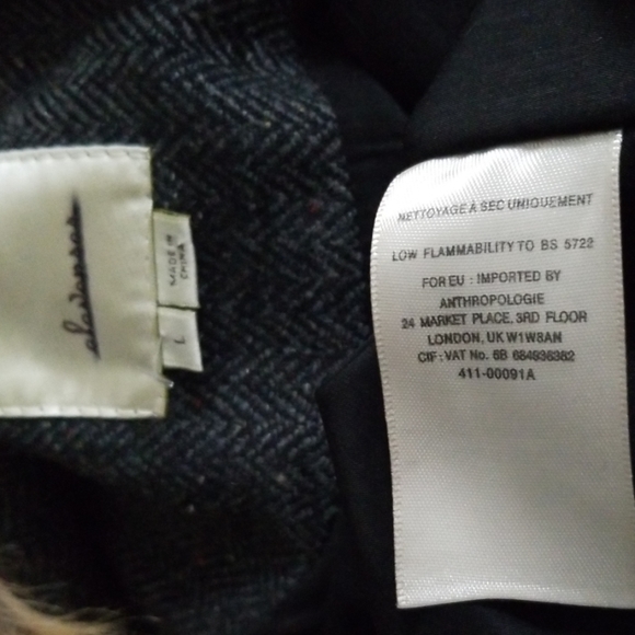 ANTHROPOLOGIE Elevenses Herringbone Jacket - Picture 5 of 7